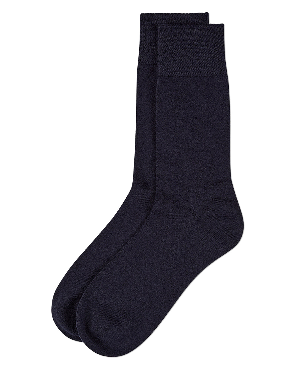Men's Solid Luxuriously Soft Cashmere-Blend Crew Socks
