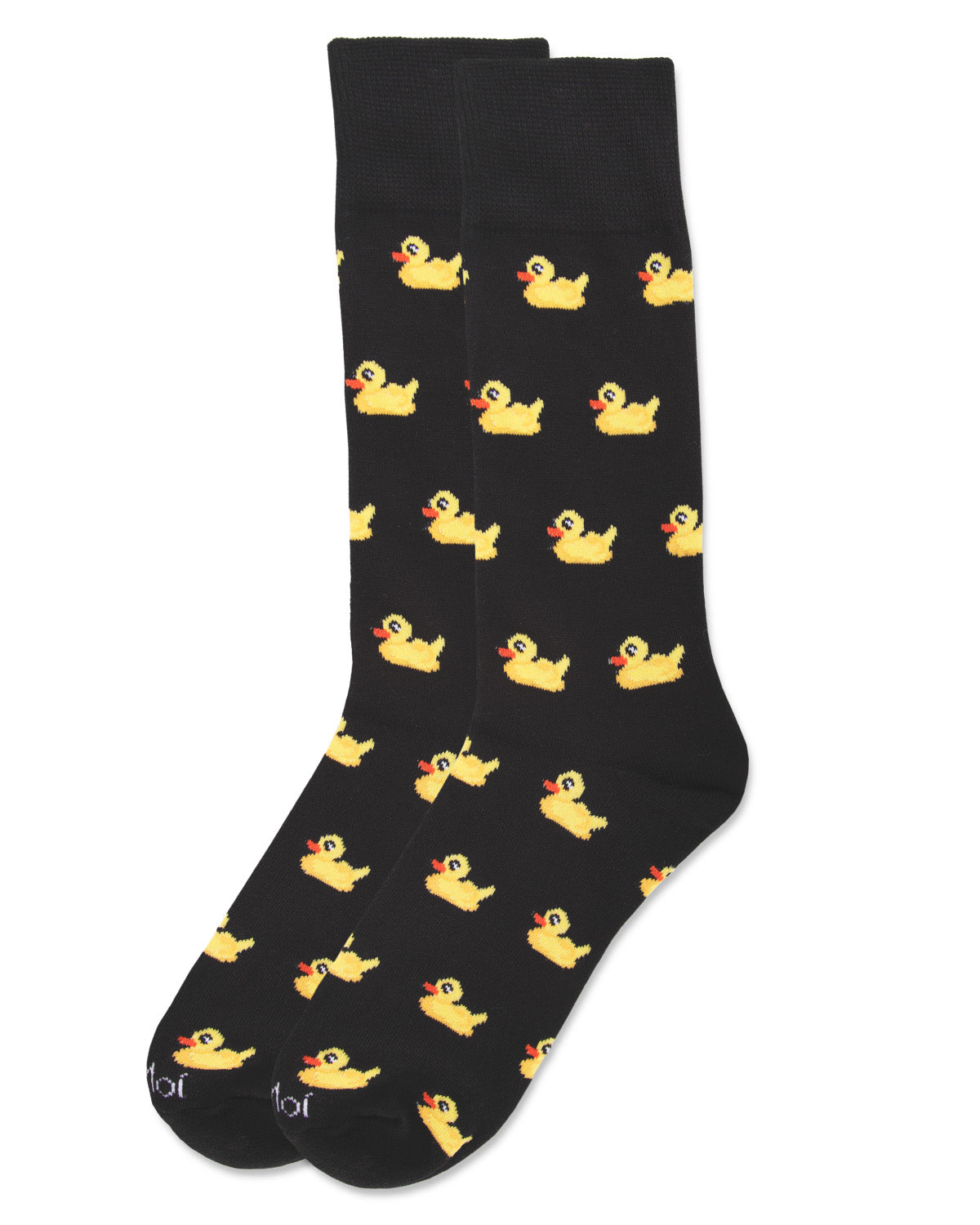 Men's "Rubber Duck" Rayon from Bamboo Blend Novelty Crew Sock