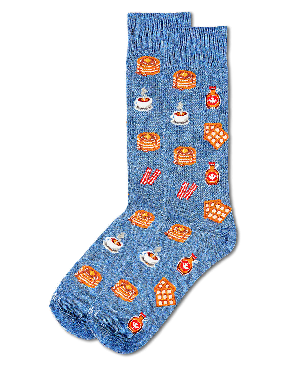 Men's Breakfast of Champions Bamboo Blend Novelty Crew Sock