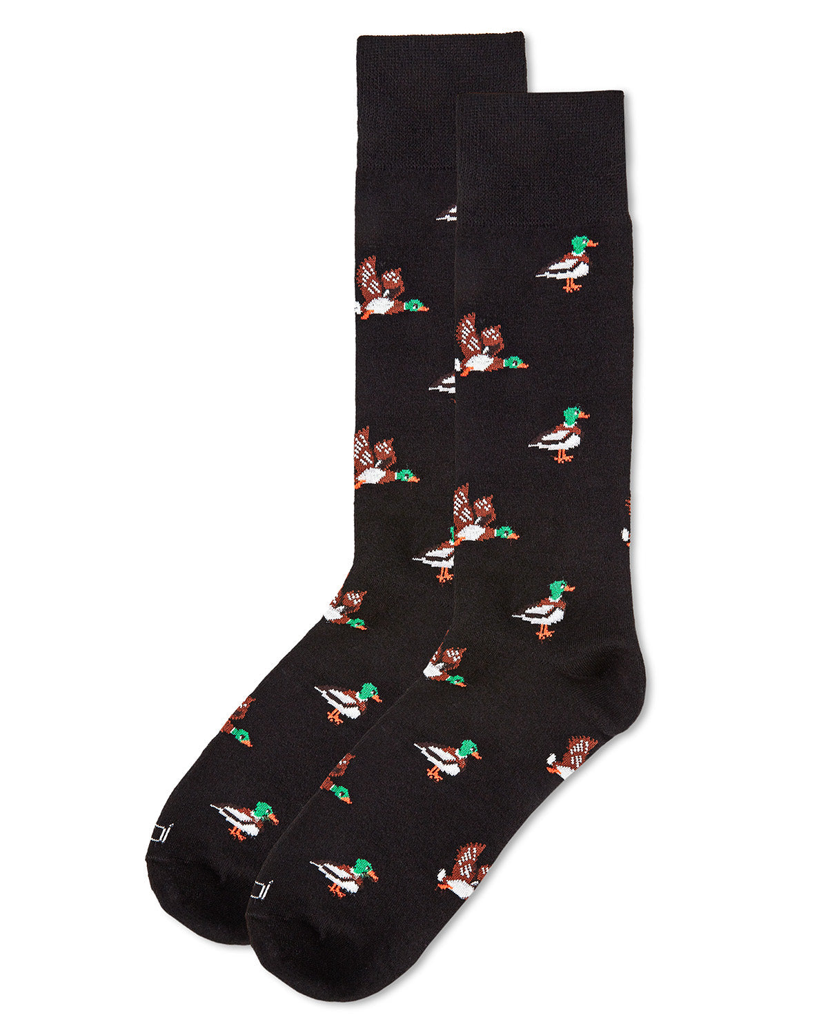 Men's "Mallard Most Fowl" Rayon from Bamboo Blend Novelty Crew Sock