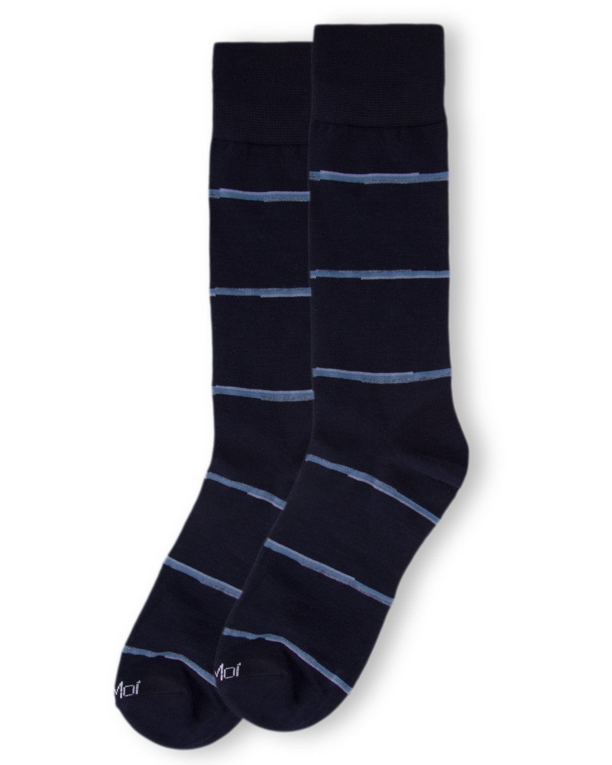 Men's Spacedye Stripe Bamboo Dress Crew Socks