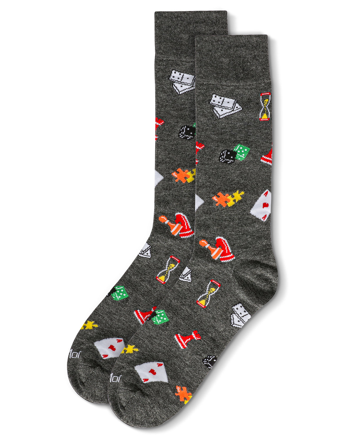 Men's Embroidered Games Bamboo Crew Socks