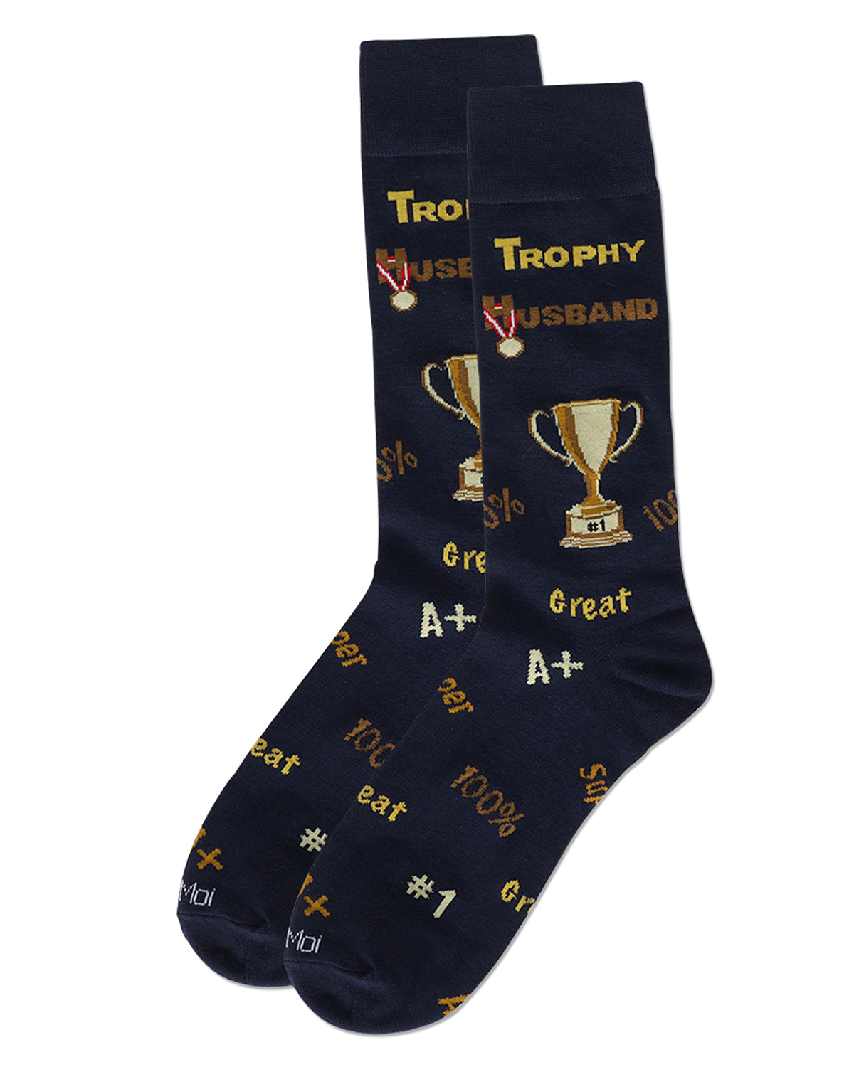 Men's Trophy Husband Bamboo Crew Socks