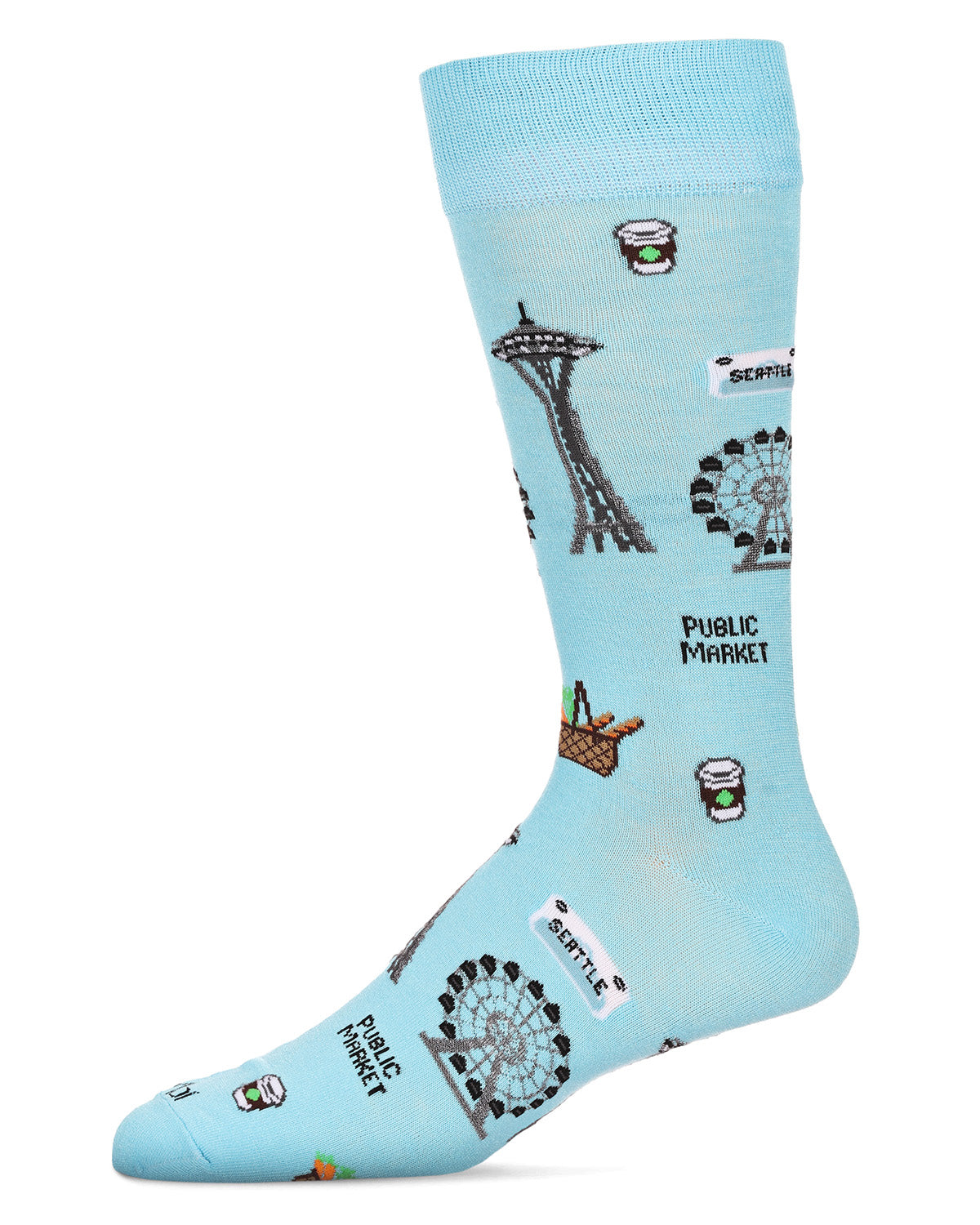 Men's Seattle Bamboo Crew Socks