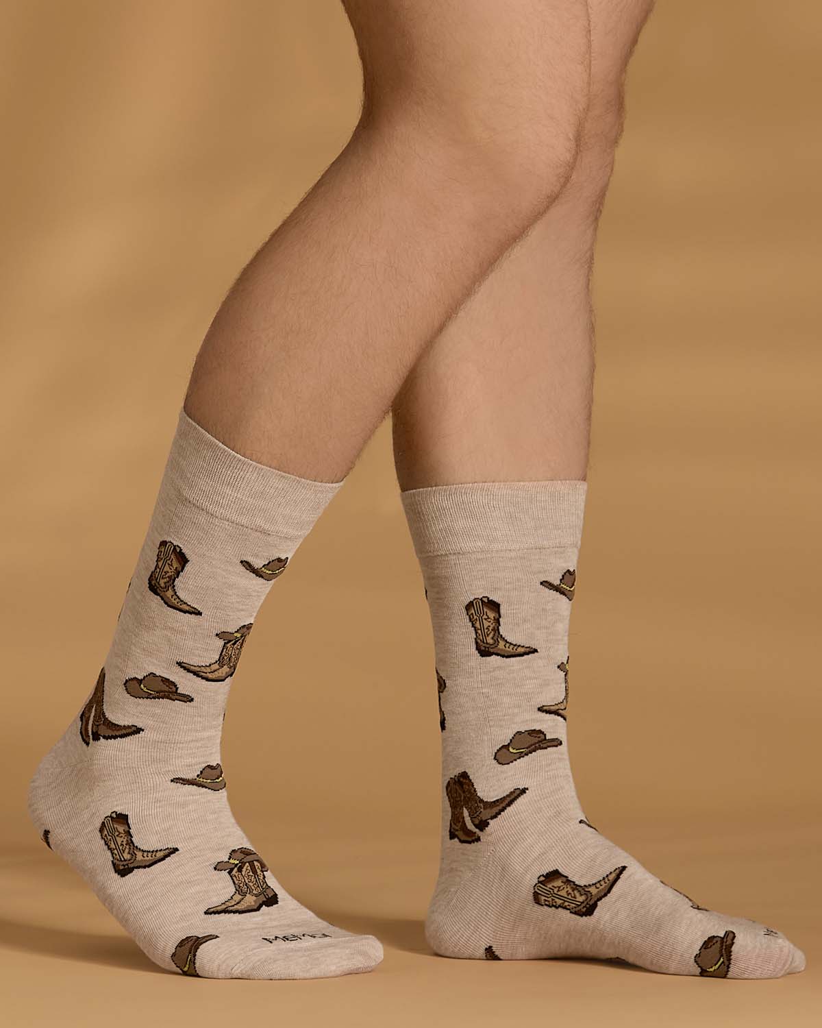Cowboy Boots Men`s Bamboo Crew