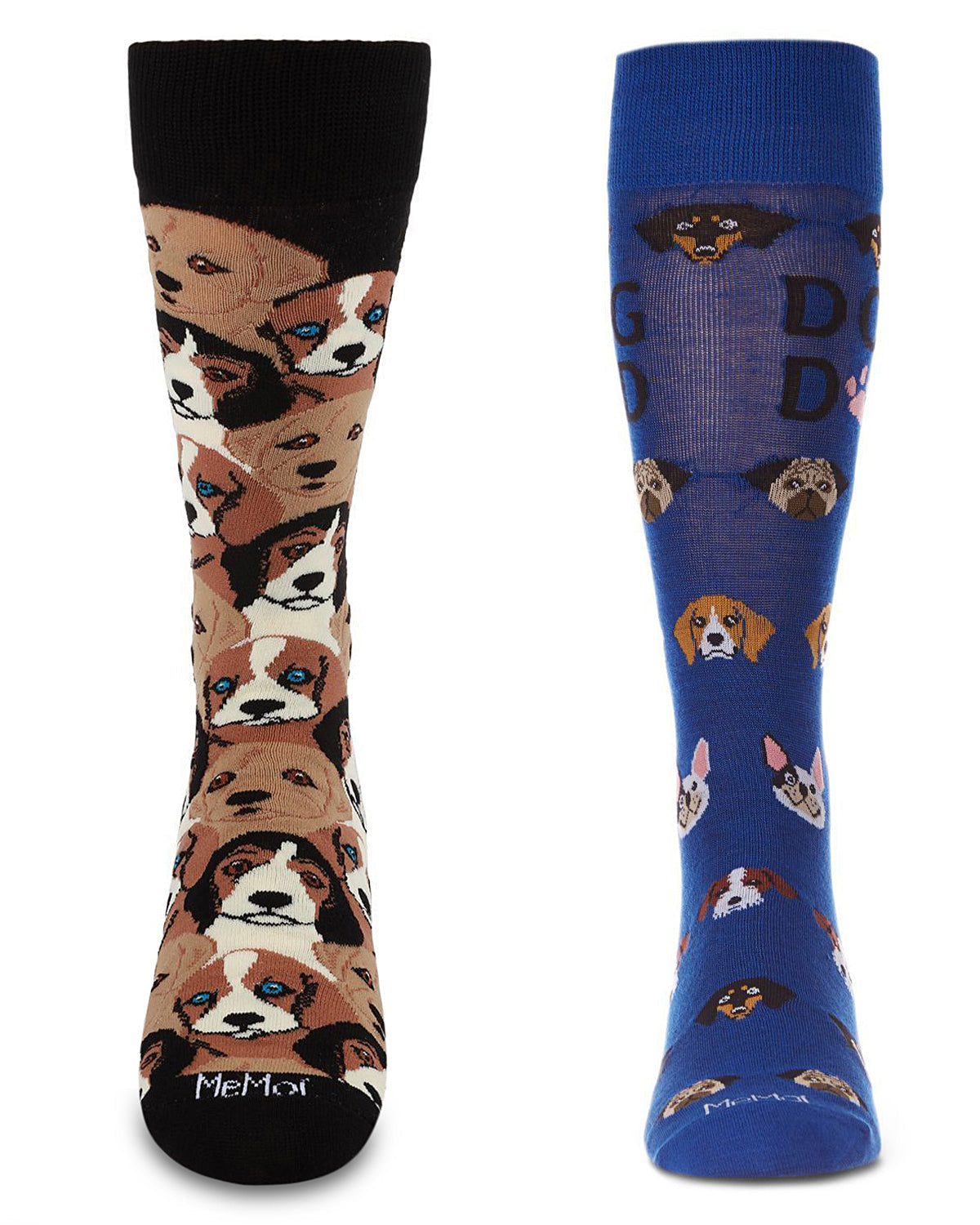 Men's 2 Pair Pack Novelty Animal Crew Socks
