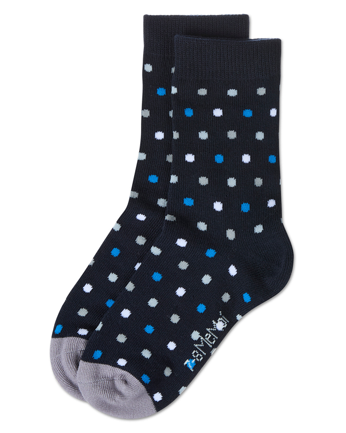 Boys Colorful Dot-Patterned Cotton-Rich Crew Sock