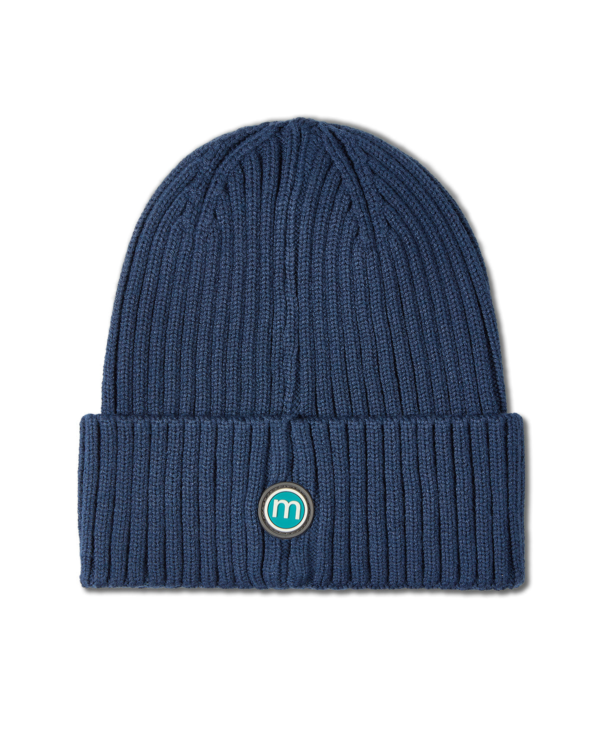 Boys "MeMoi Teddy Bear" Ribbed Rayon-Blend Embroidered Beanie