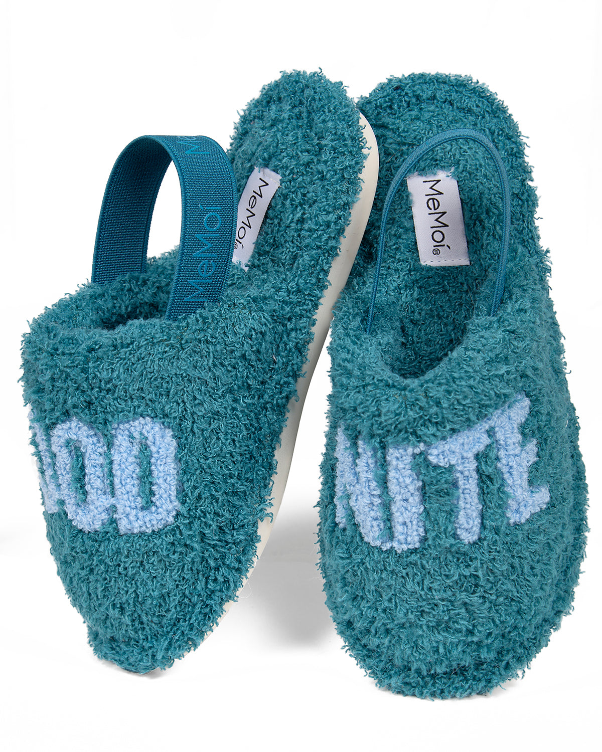 Kids "Good Nite" Fluffy Faux Sherpa Slippers Scuff