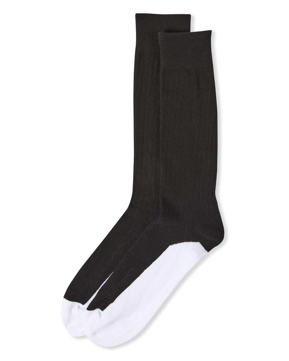 Men's White Sole Cotton Blend Sock 3 Pack