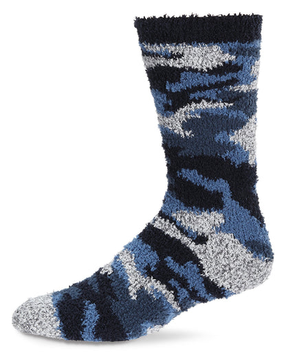 Men's Camo Fuzzy Warm Cozy Crew Socks