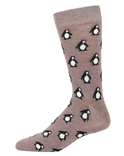 Men's Penguins Luxuriously Soft Cashmere Crew Socks