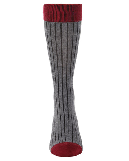 Men's Rib Knit Luxuriously Soft Cashmere Crew Socks