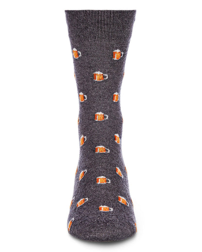 Men's Beer Mugs Luxuriously Soft Cashmere Blend Crew Socks