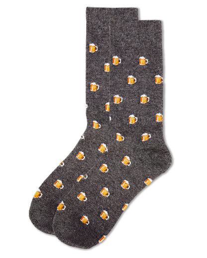 Men's Beer Mugs Luxuriously Soft Cashmere Blend Crew Socks