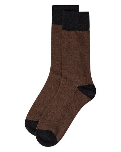 Men's Fancy Heels Luxuriously Soft Cashmere Blend Crew Socks