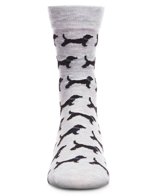 Men's Black Labrador Retriever Luxuriously Soft Cashmere Crew Socks