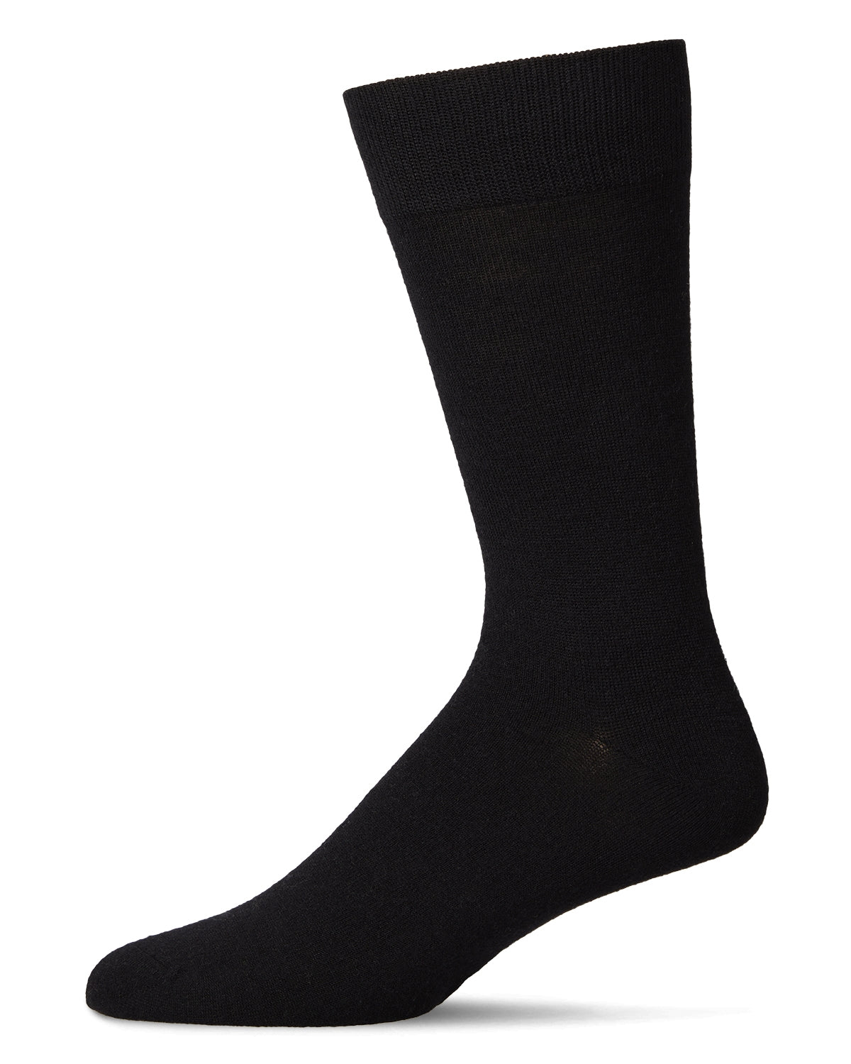 Men's Solid Luxuriously Soft Cashmere-Blend Crew Socks