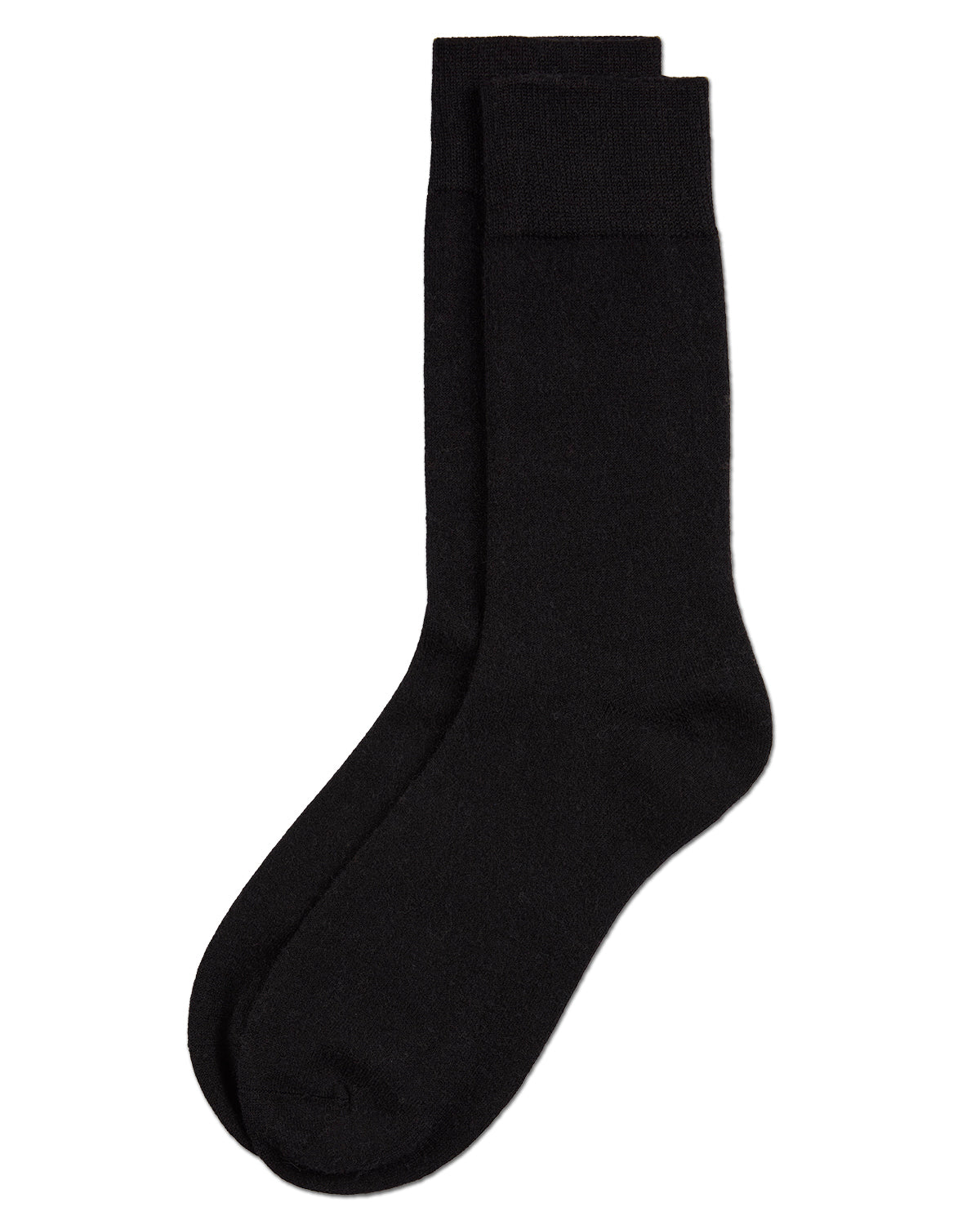 Men's Solid Luxuriously Soft Cashmere-Blend Crew Socks