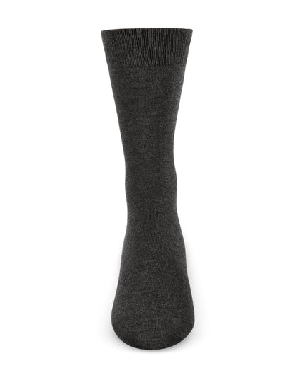 Men's Solid Luxuriously Soft Cashmere-Blend Crew Socks