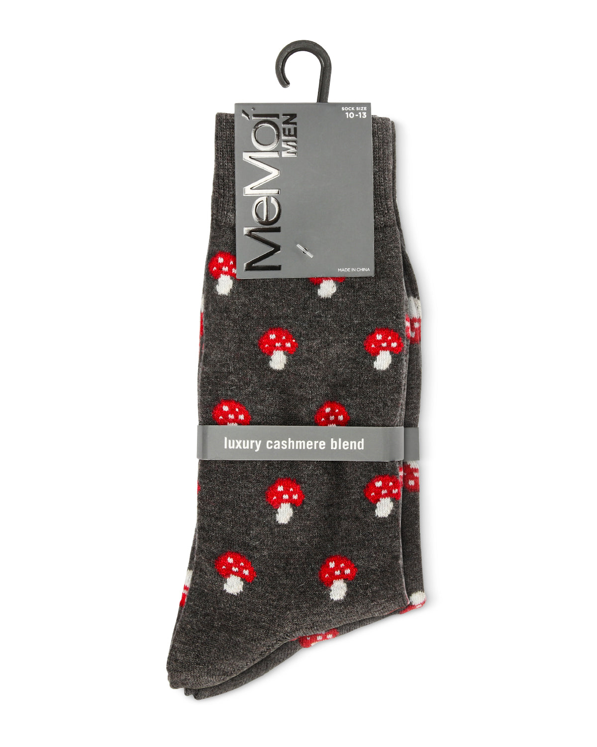 Men's Mushroom Luxuriously Soft Cashmere Crew Socks