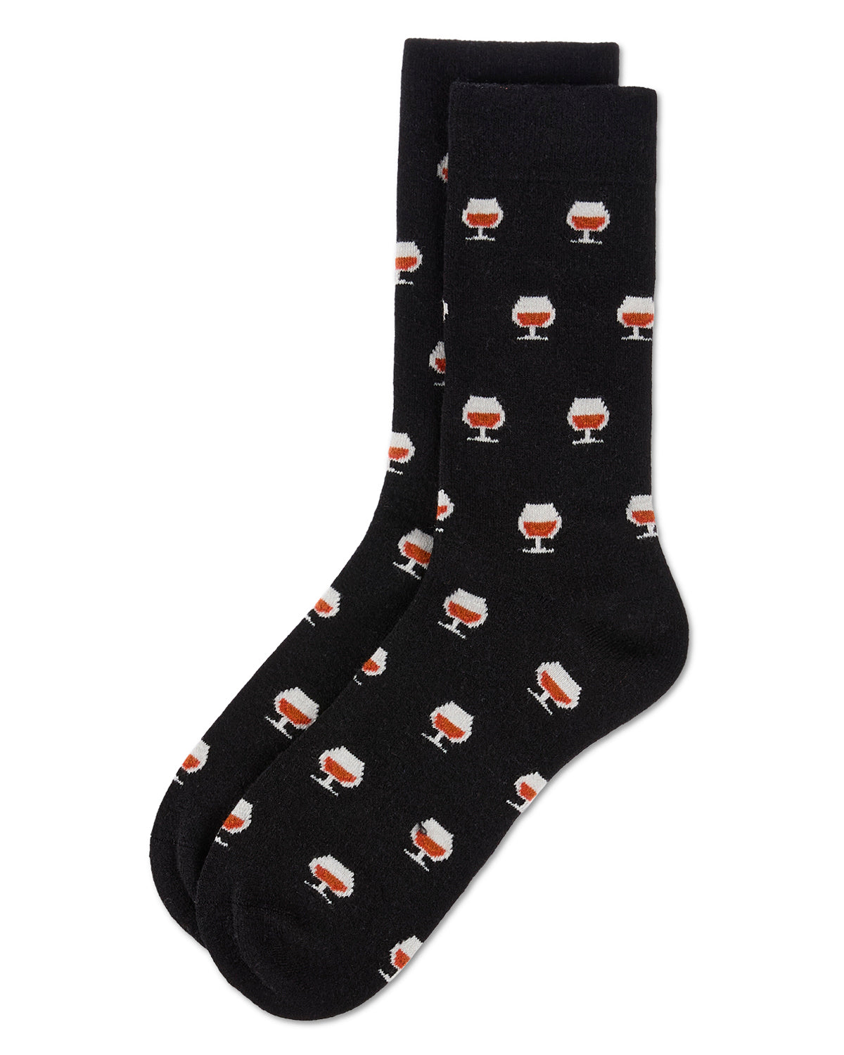 Men's Whiskey Cashmere Crew Socks
