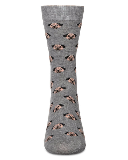 Men's Dog Face Cashmere Crew Socks