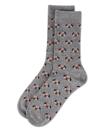 Men's Dog Face Cashmere Crew Socks