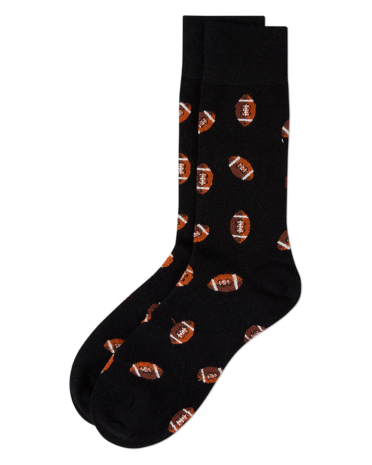 Men's Football Themed Cashmere Blend Novelty Crew Sock