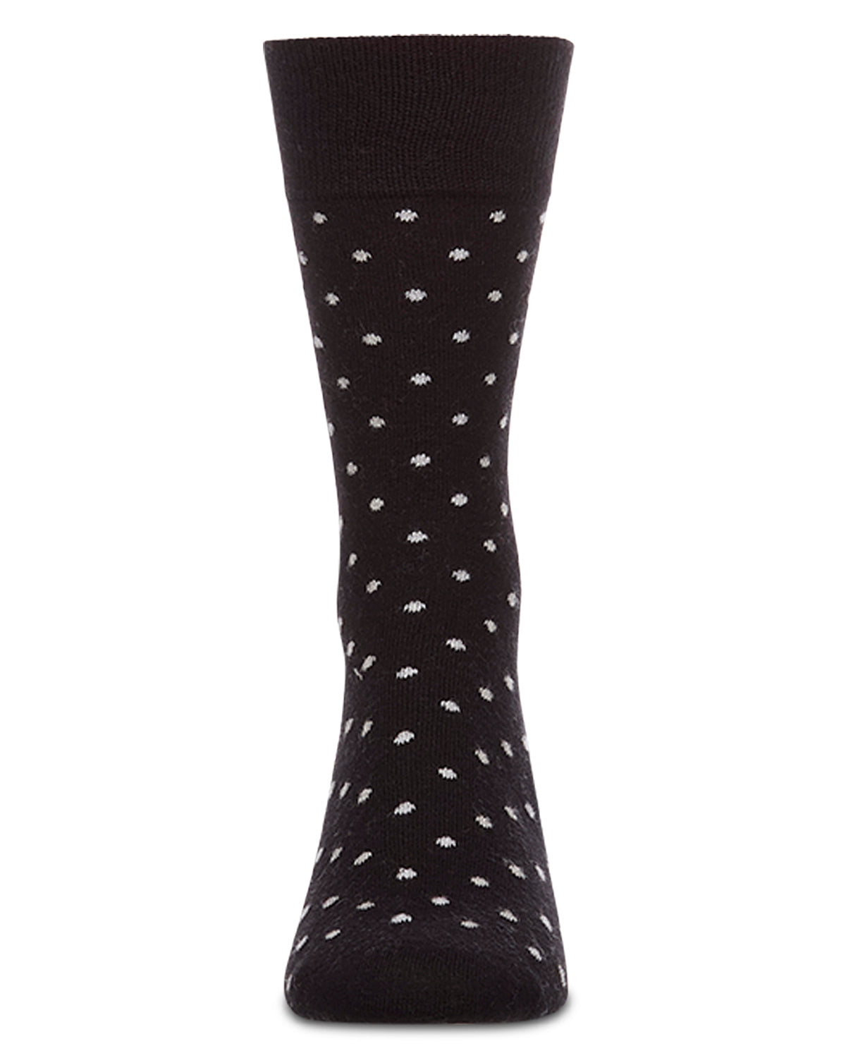 Men's Mini-Dot Cashmere-Blend Fine-Gauge Knit Crew Socks