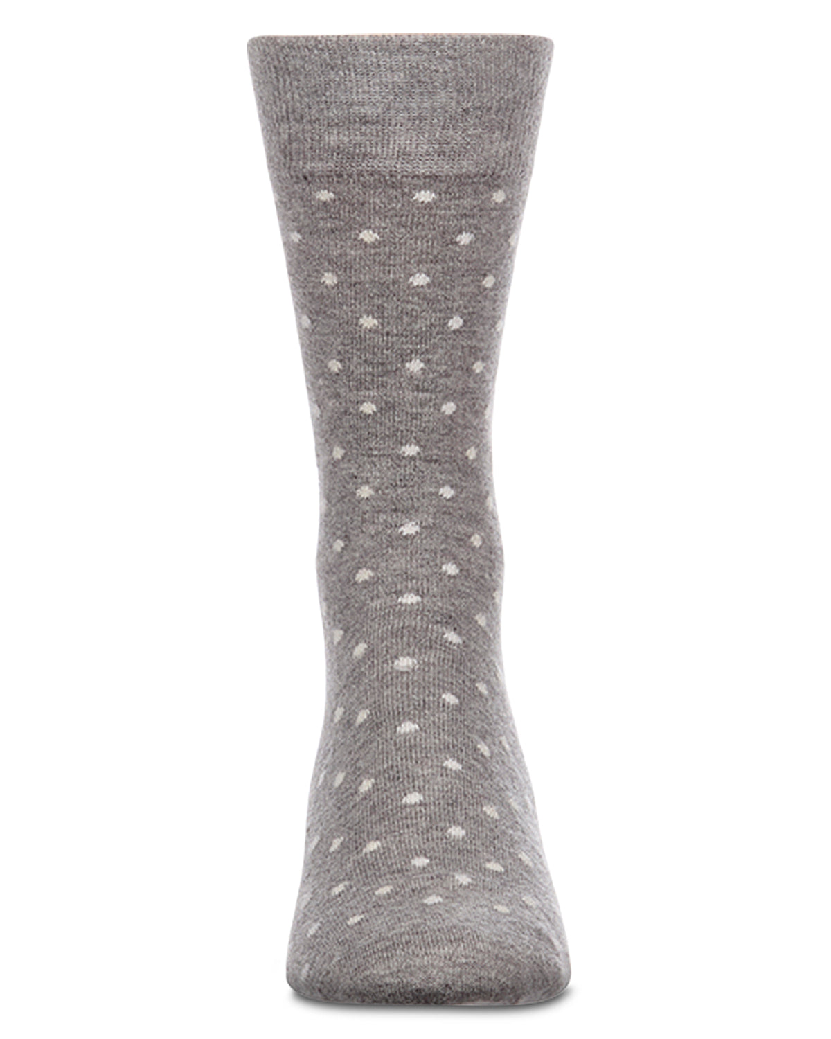 Men's Mini-Dot Cashmere-Blend Fine-Gauge Knit Crew Socks