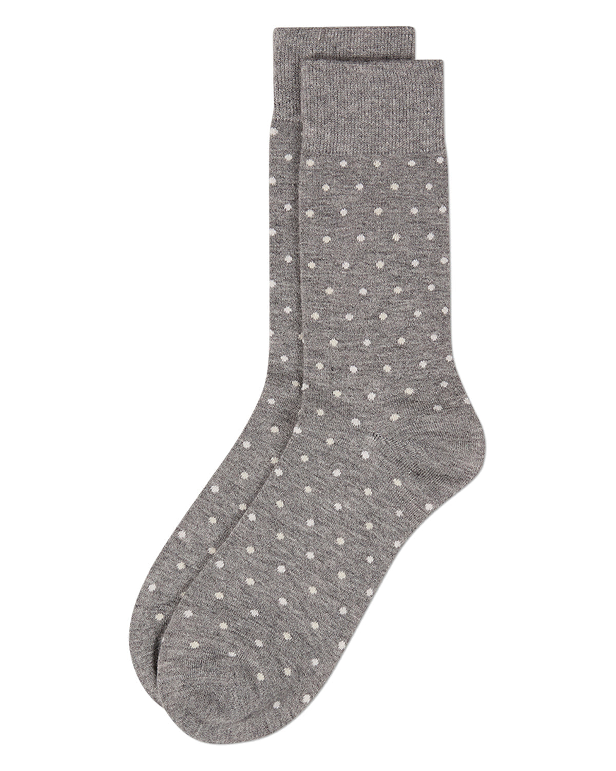 Men's Mini-Dot Cashmere-Blend Fine-Gauge Knit Crew Socks