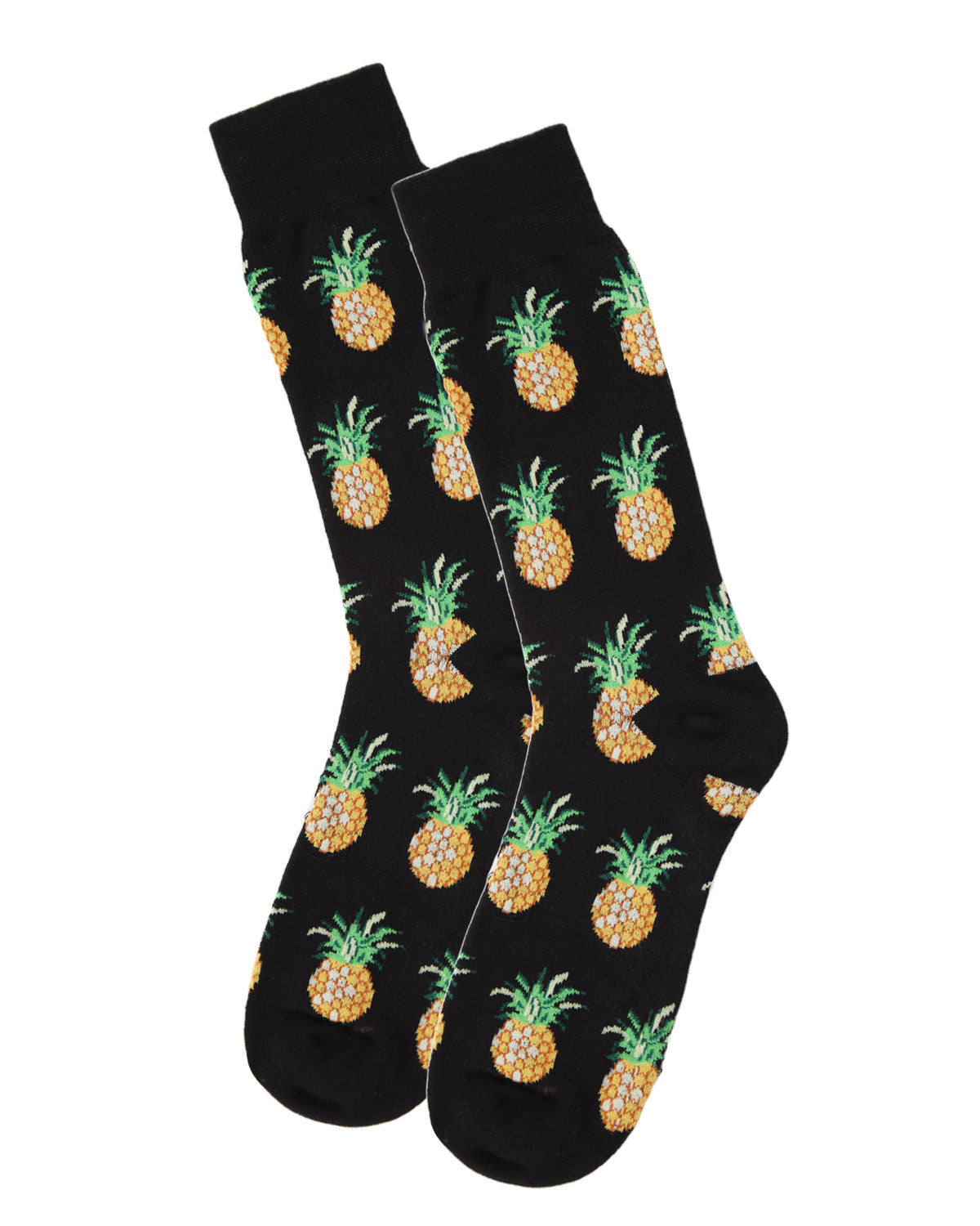 Men's Tasty Pineapples Bamboo Blend Novelty Crew Sock