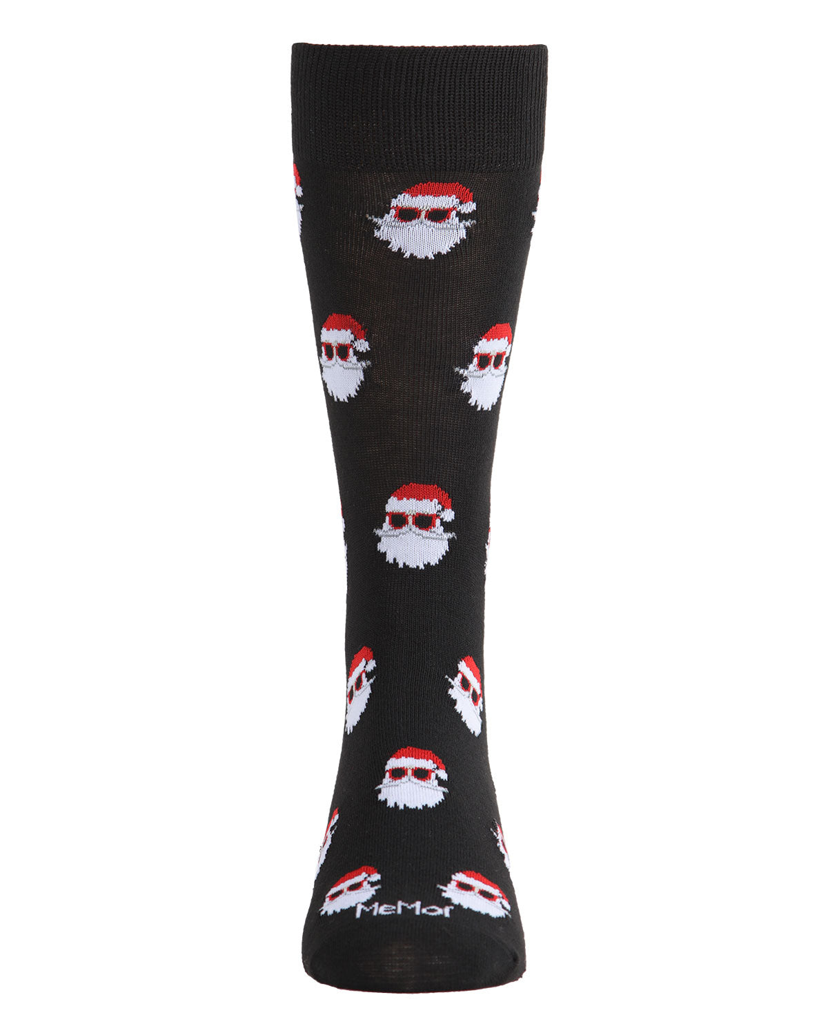 Men's Festive Funny Santa Shades Novelty Crew Socks