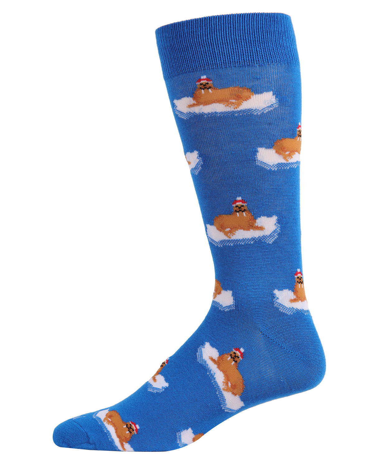Men's Festive Walrus Novelty Crew Socks