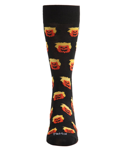Men's Number 47 Trumpkin Halloween Novelty Crew Sock