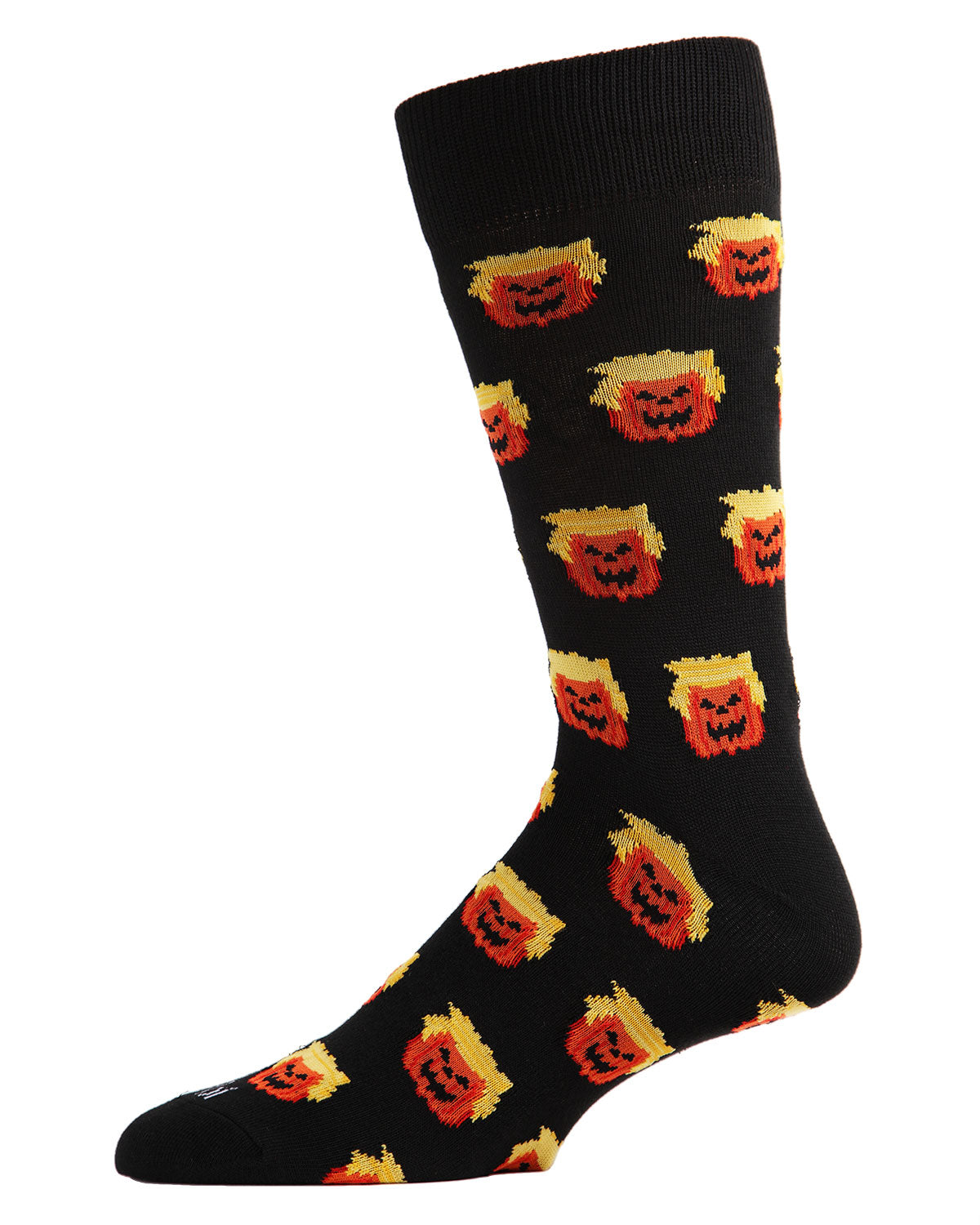 Men's Number 47 Trumpkin Halloween Novelty Crew Sock