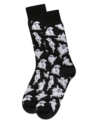 Men's Halloween Cool Ghoul Ghost Novelty Crew Sock