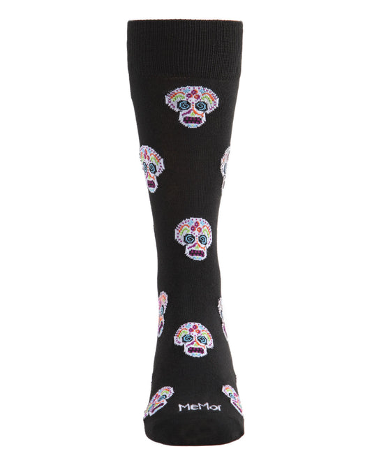 Men's Dia de los Muertos Sugar Skull Novelty Crew Sock