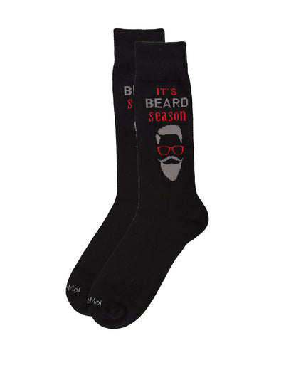 Men's It's Beard Season Bamboo Blend Novelty Crew Sock