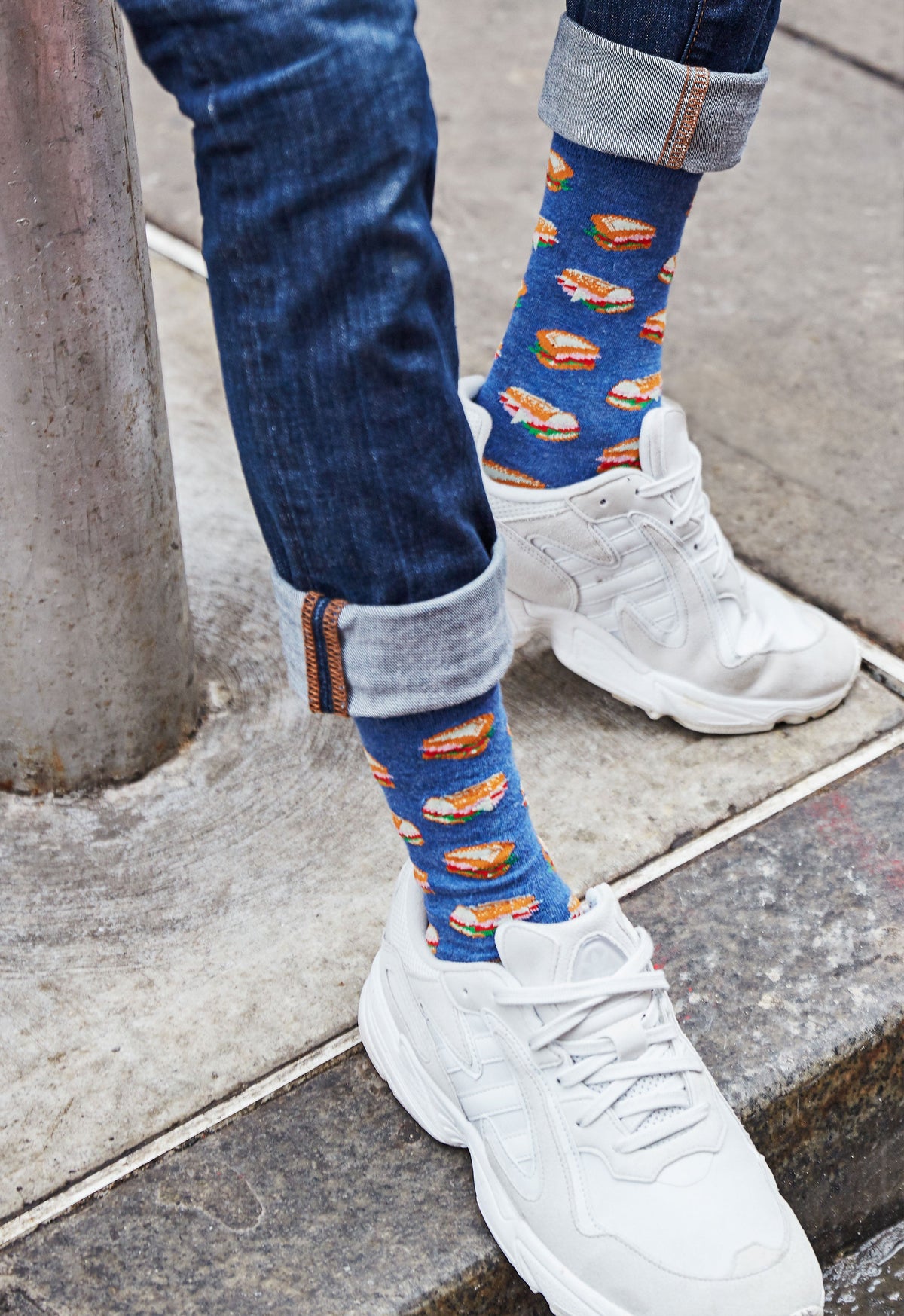 Men's Tasty Hoagies Bamboo Blend Novelty Crew Sock