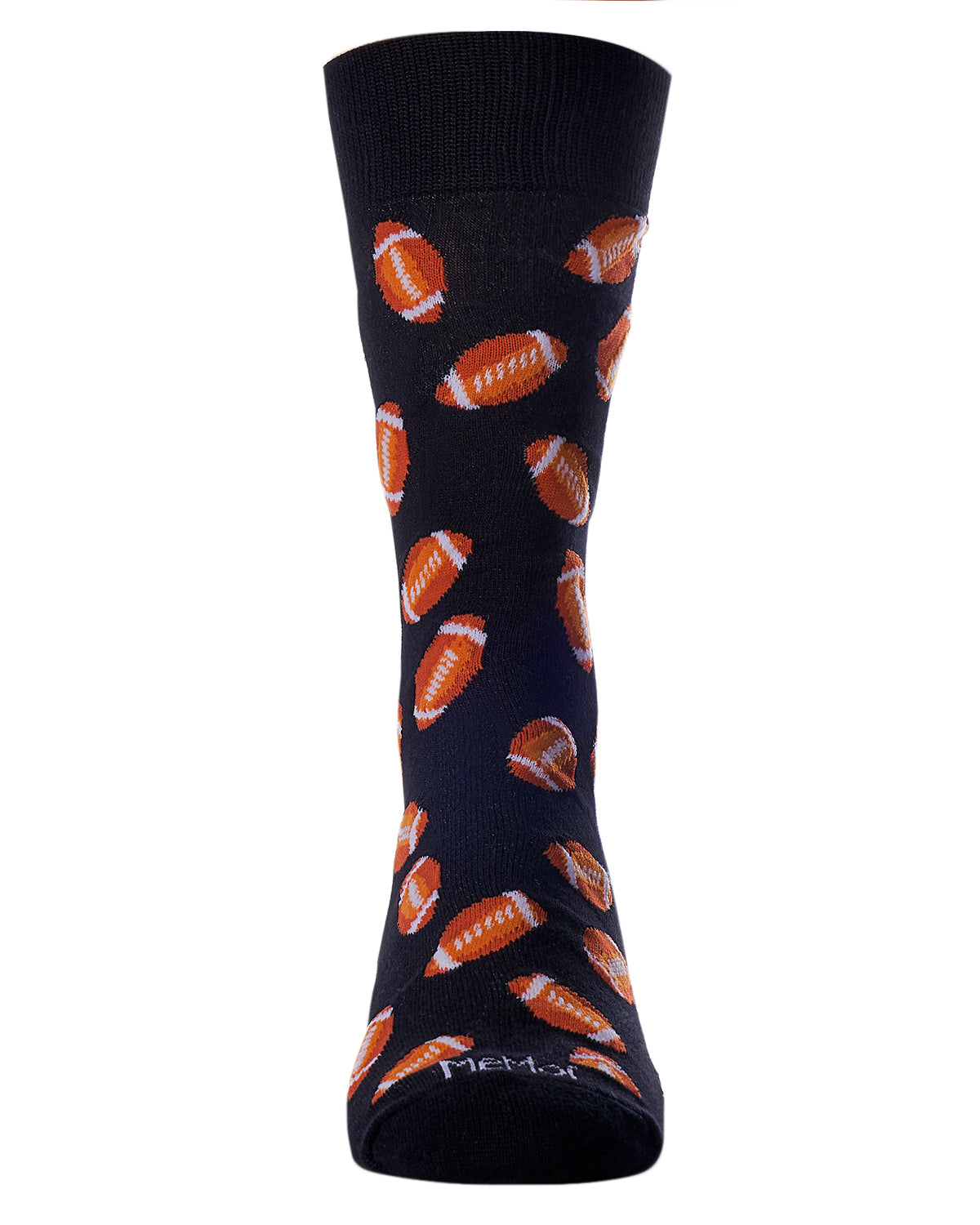 Men's "Football Fan" Rayon from Bamboo Blend Novelty Crew Sock