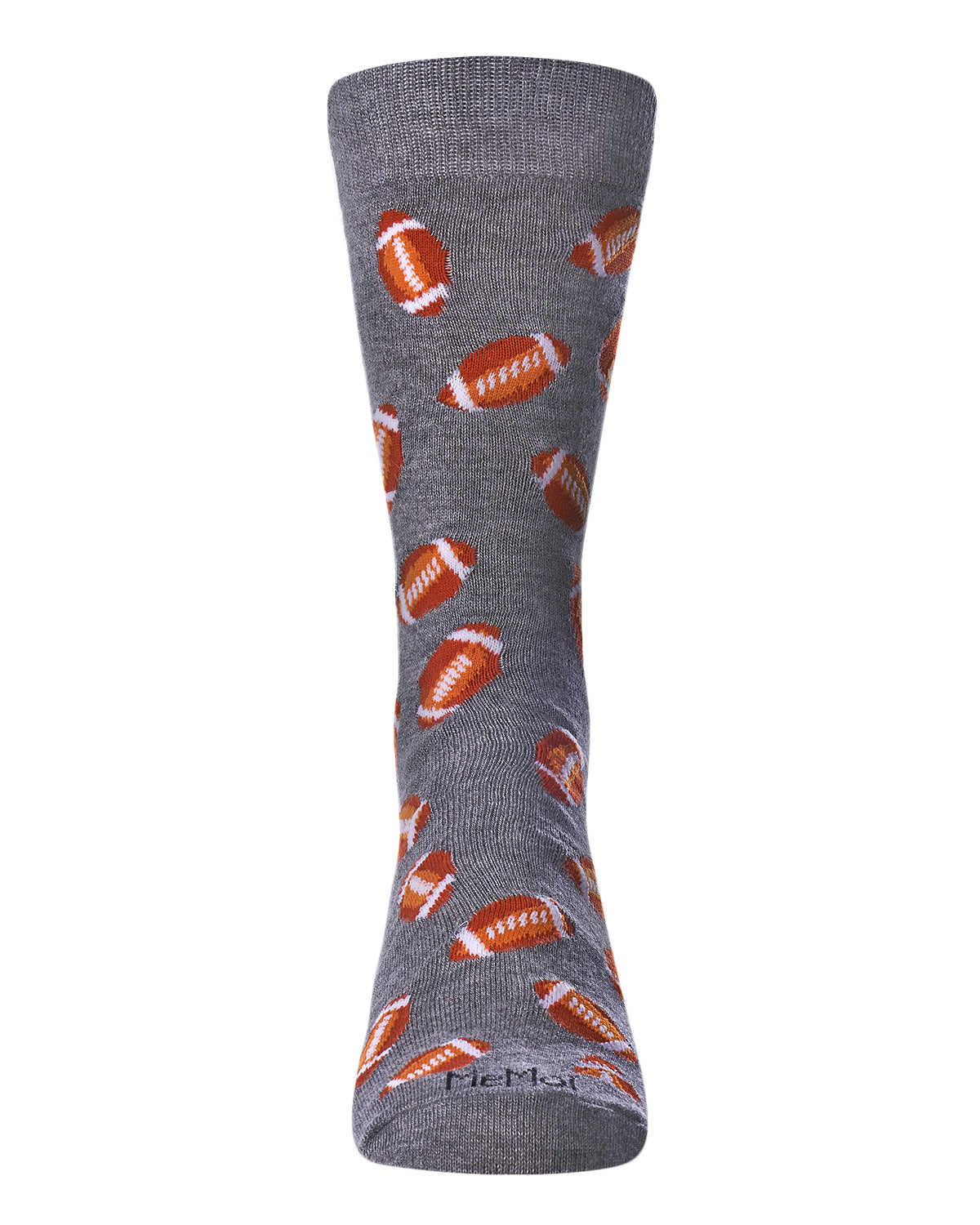 Men's "Football Fan" Rayon from Bamboo Blend Novelty Crew Sock