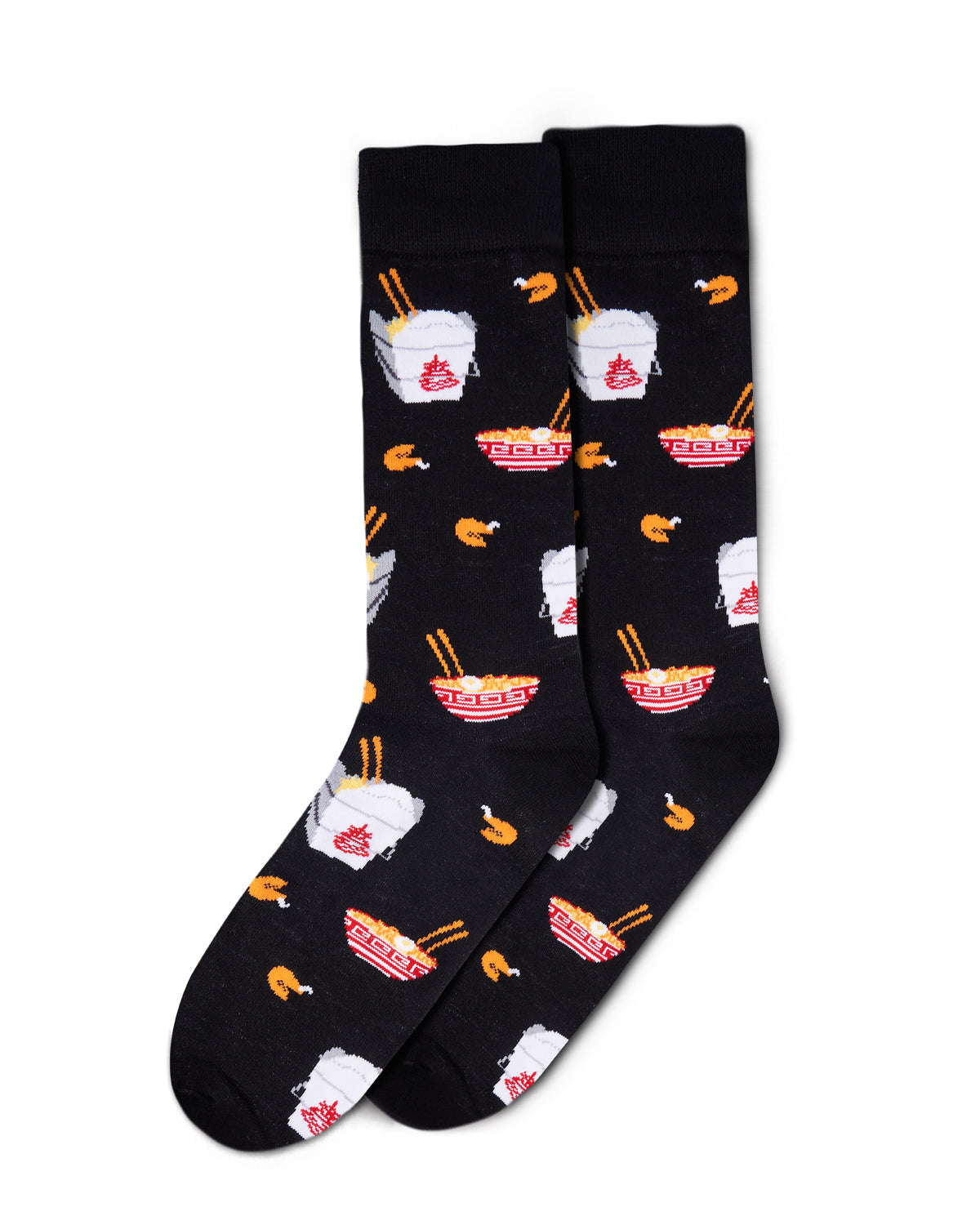 Men's Let’s Order Takeout Bamboo Blend Novelty Crew Sock
