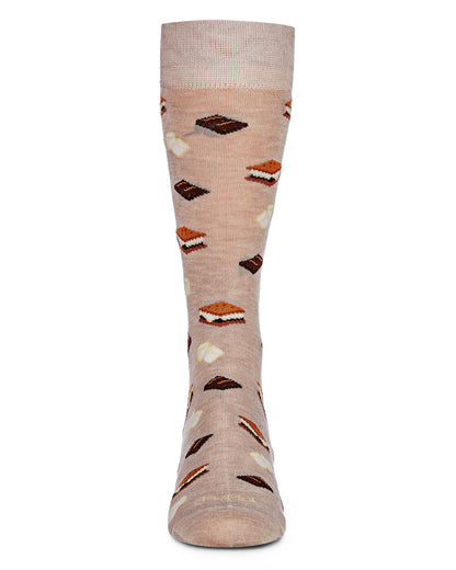 Men's I'd Like S'mores Please Bamboo Blend Crew Sock