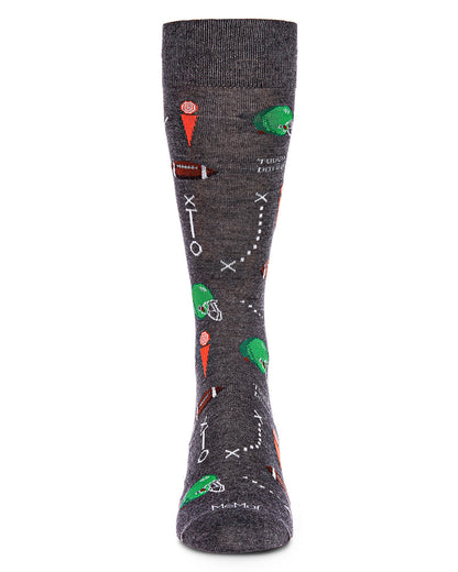 Men's Ready for Some Football Bamboo Blend Crew Sock
