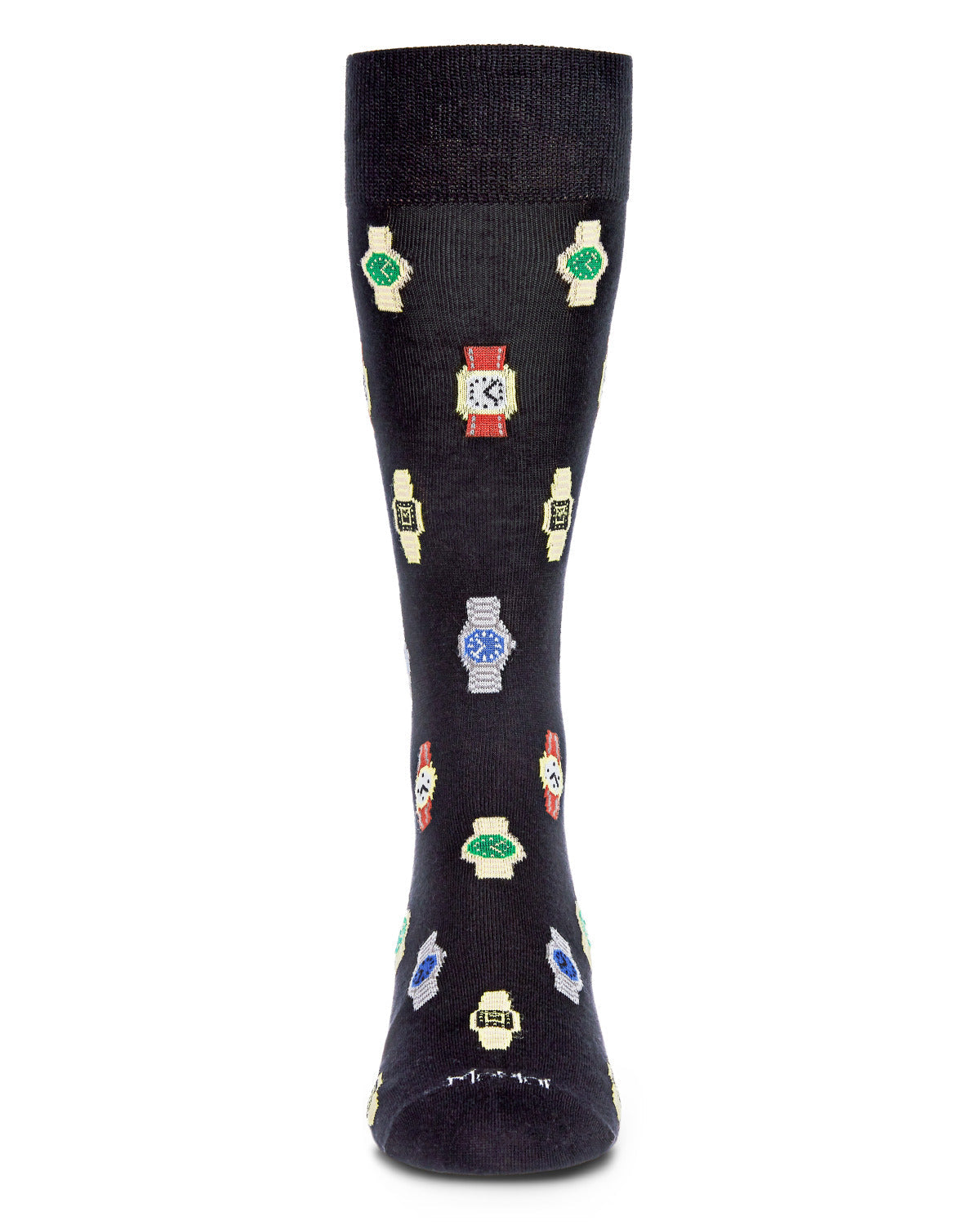 Men's Time to Get a Watch Bamboo Blend Novelty Crew Sock