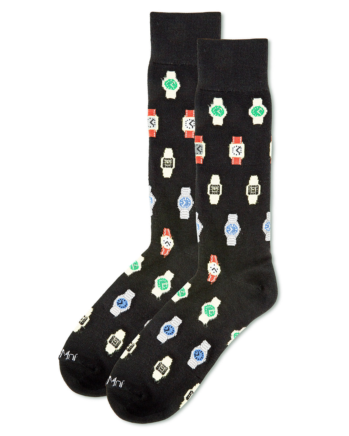 Men's Time to Get a Watch Bamboo Blend Novelty Crew Sock