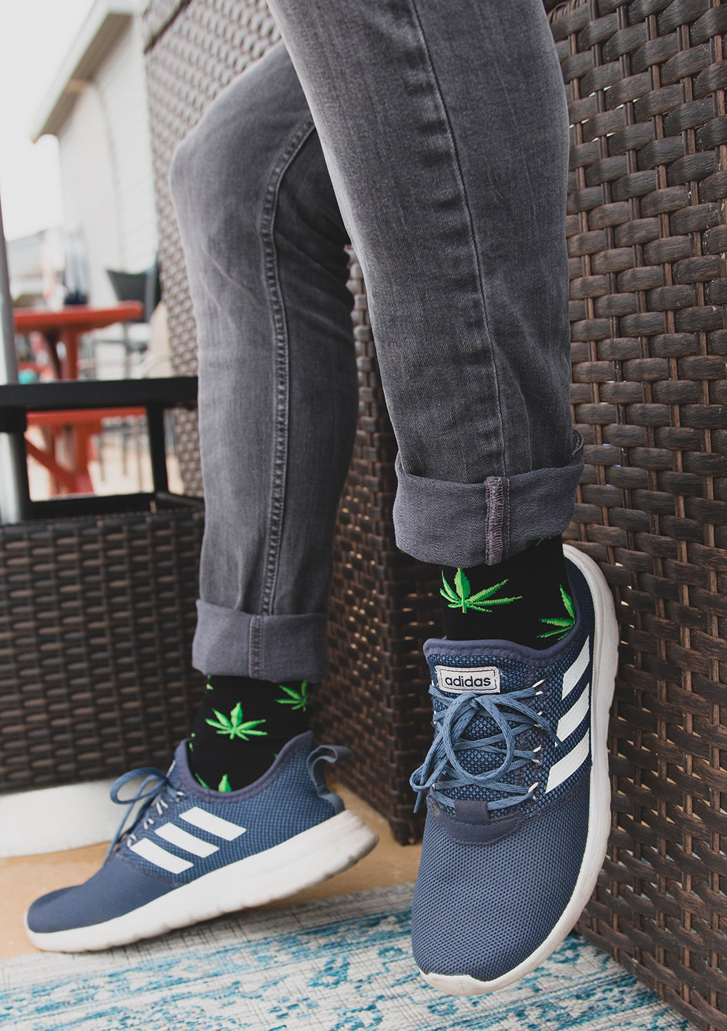 Men's Me and Mary Jane Bamboo Blend Novelty Crew Sock