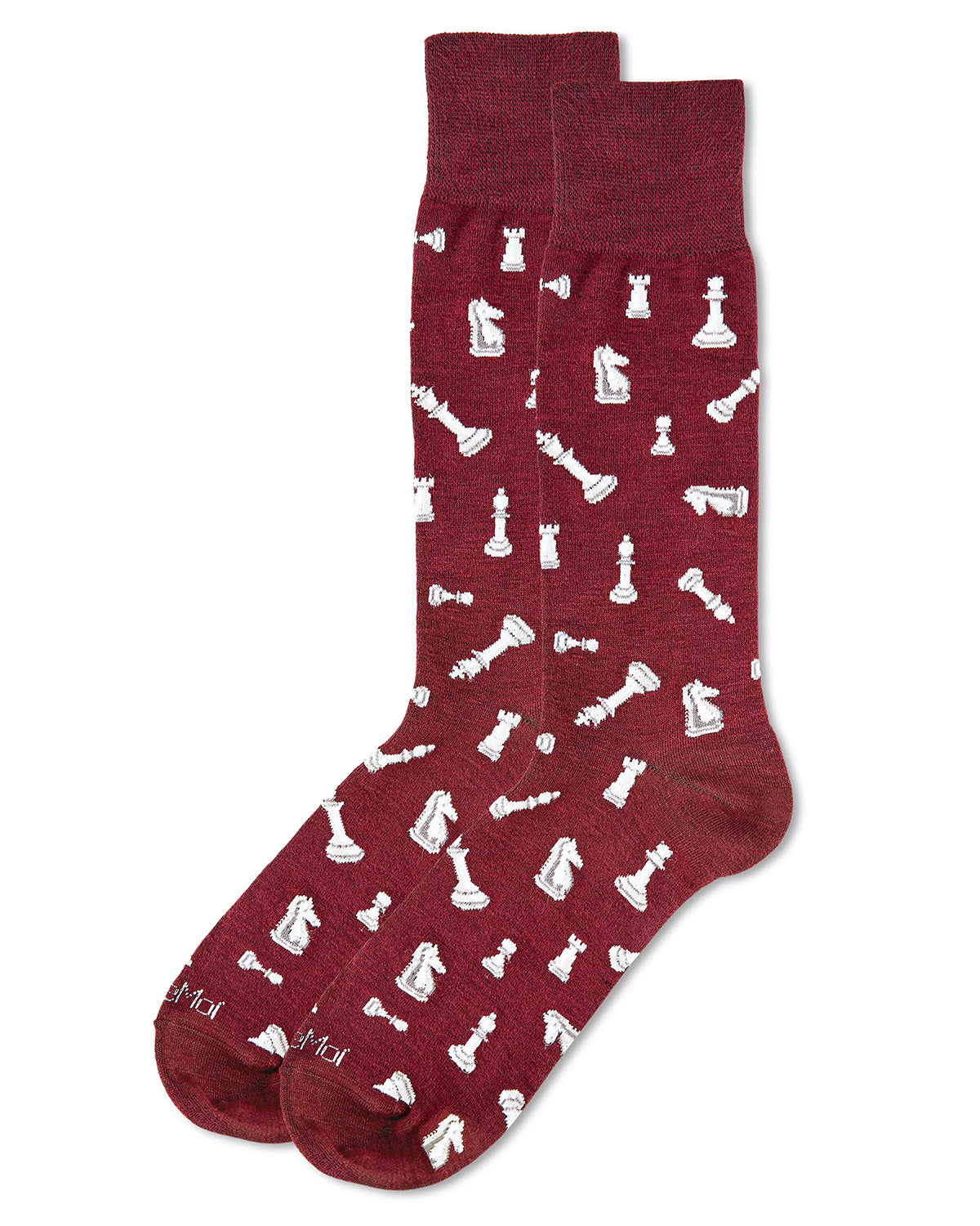 Men's Checkmate Chess Rayon From Bamboo Crew Socks